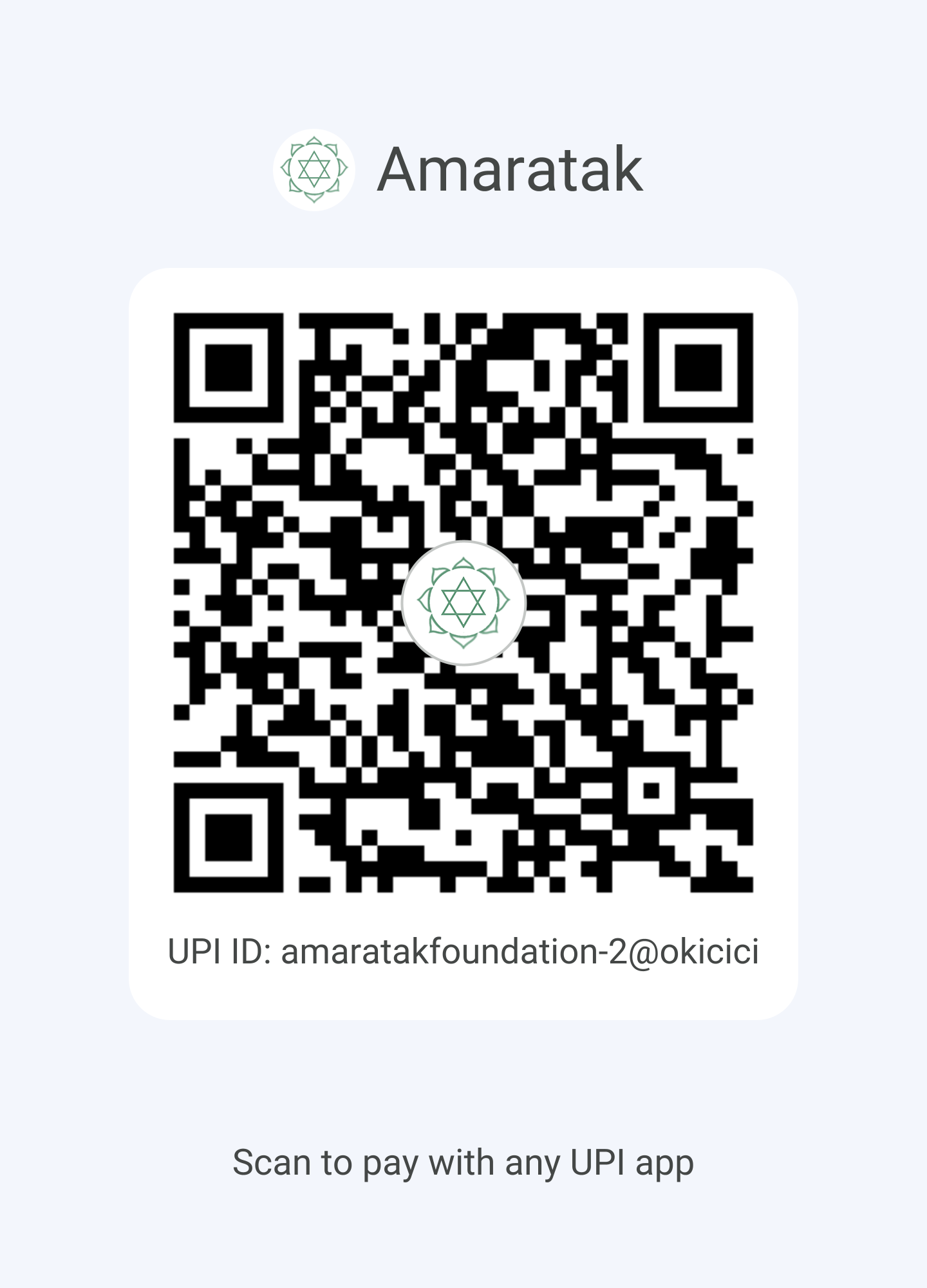 Scan to Pay via UPI